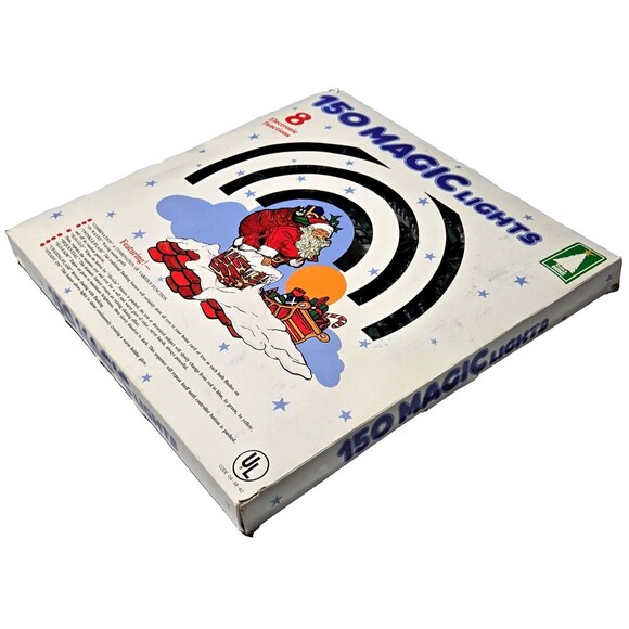 VTG Trim A Home 150 Magic Lights 8 Function White Light Set Super Bright Bulbs - Picture 5 of 10